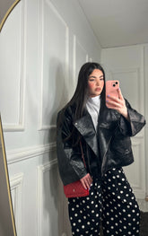 Giacca In pelle over