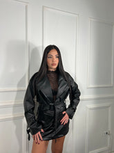 Giacca ecopelle crop