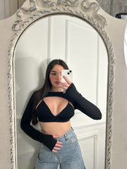 Top Con Coprispalle sporty