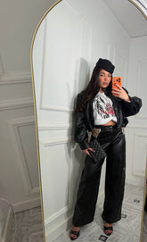 Pantalone Ecopelle Star