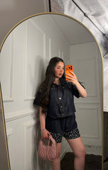 Coordinato denim glitter