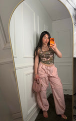 Pantalone cargo Pink