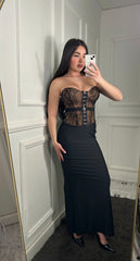 Dress corsetto Macrame