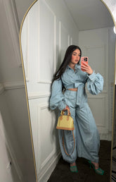 Coordinato Denim Fiocco