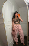 Pantalone cargo Pink