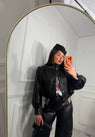 Giubbino ecopelle crop holly