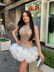 Abito Luxury perla