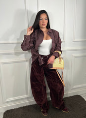 Jeans Velluto bordeaux