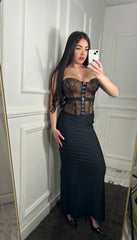 Dress corsetto Macrame