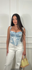 Top corsetto Sky
